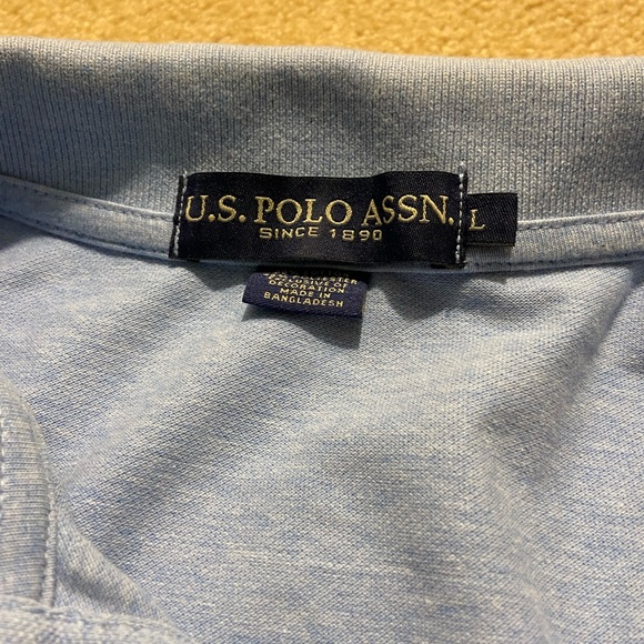 Men’s Large Light Blue Polo Shirt - Picture 2 of 3